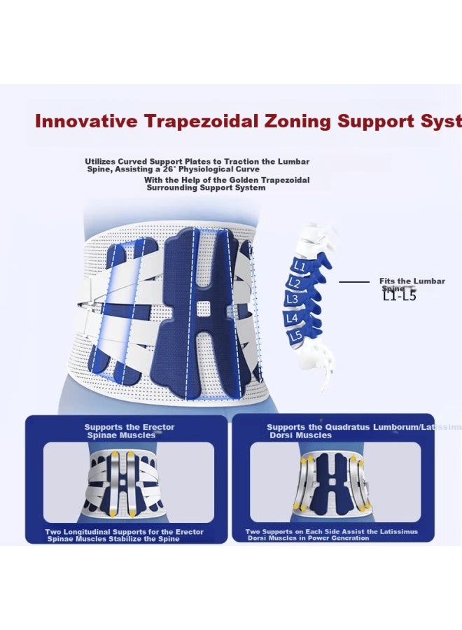 Propard Medical Grade Lumbar Support Belt Waist Brace For Lumbar Muscle Strain And Herniated Disc Back Brace For Prolonged Sitting - Image 1