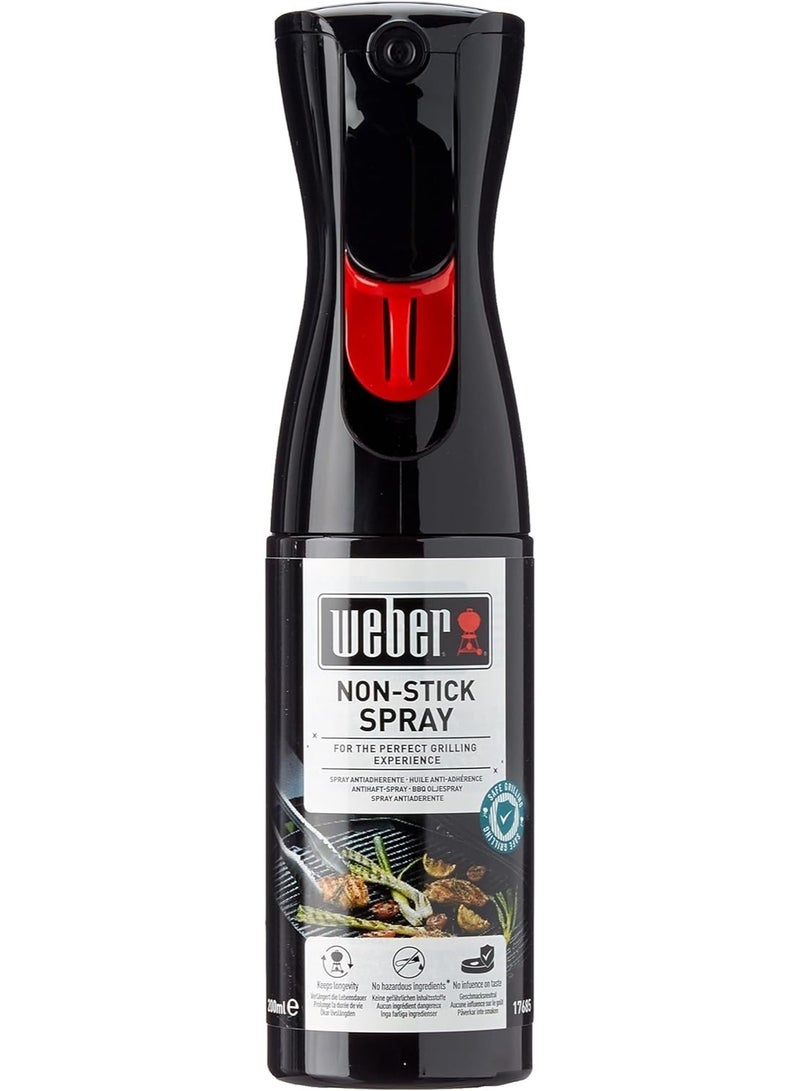 Weber Non-Stick Spray - Black 200ml | 25.0 x 6.0 x 9.0 cm | Premium Grilling accessory - Image 1