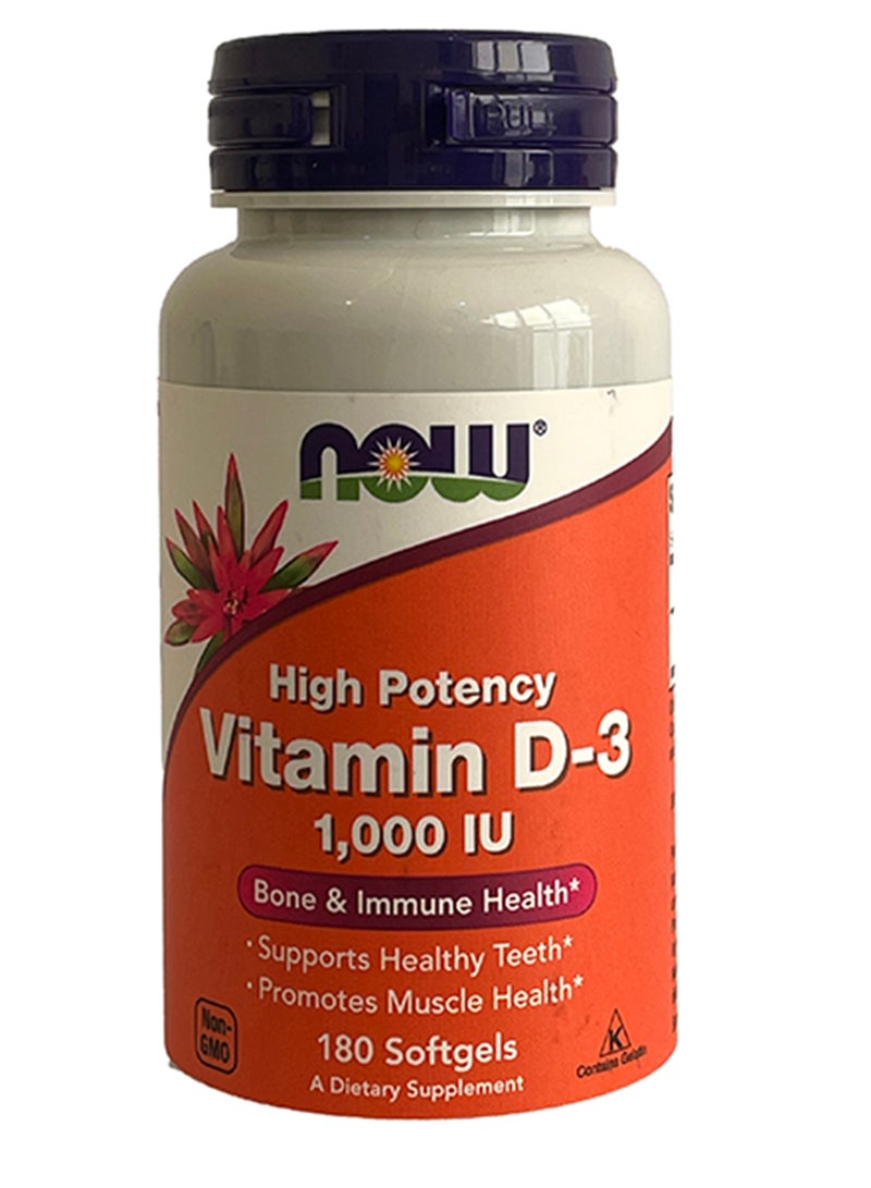 now D 1000 Iu Softgel 180''S