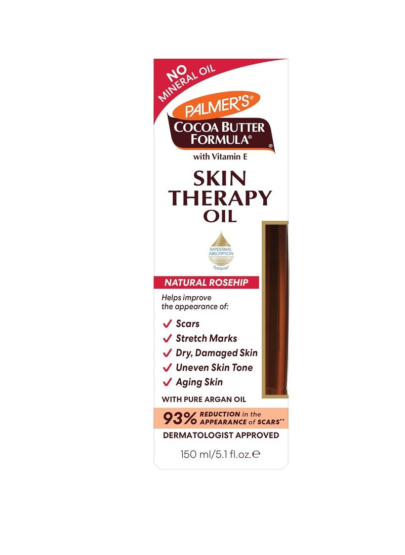 PALMER'S - Palmer's Cocoa Butter Formula Skin Therapy Moisturizing Body Oil with Vitamin E, Rosehip Fragrance, 5.1 Ounces - Image 1
