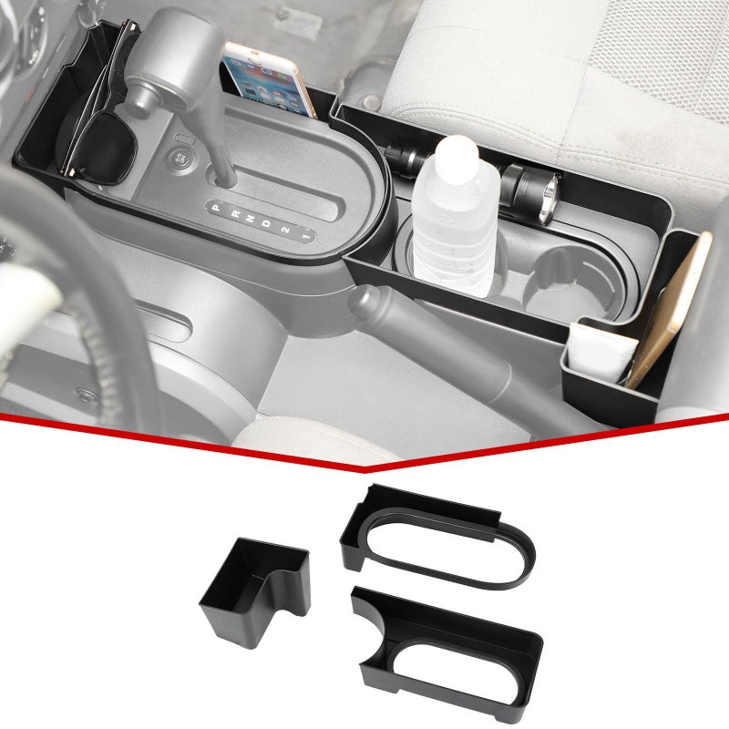 صندوق تنظيم تخزين عصا التروس JeCar JK - ملحقات داخلية متوافقة مع جيب رانجلر JK 20072010