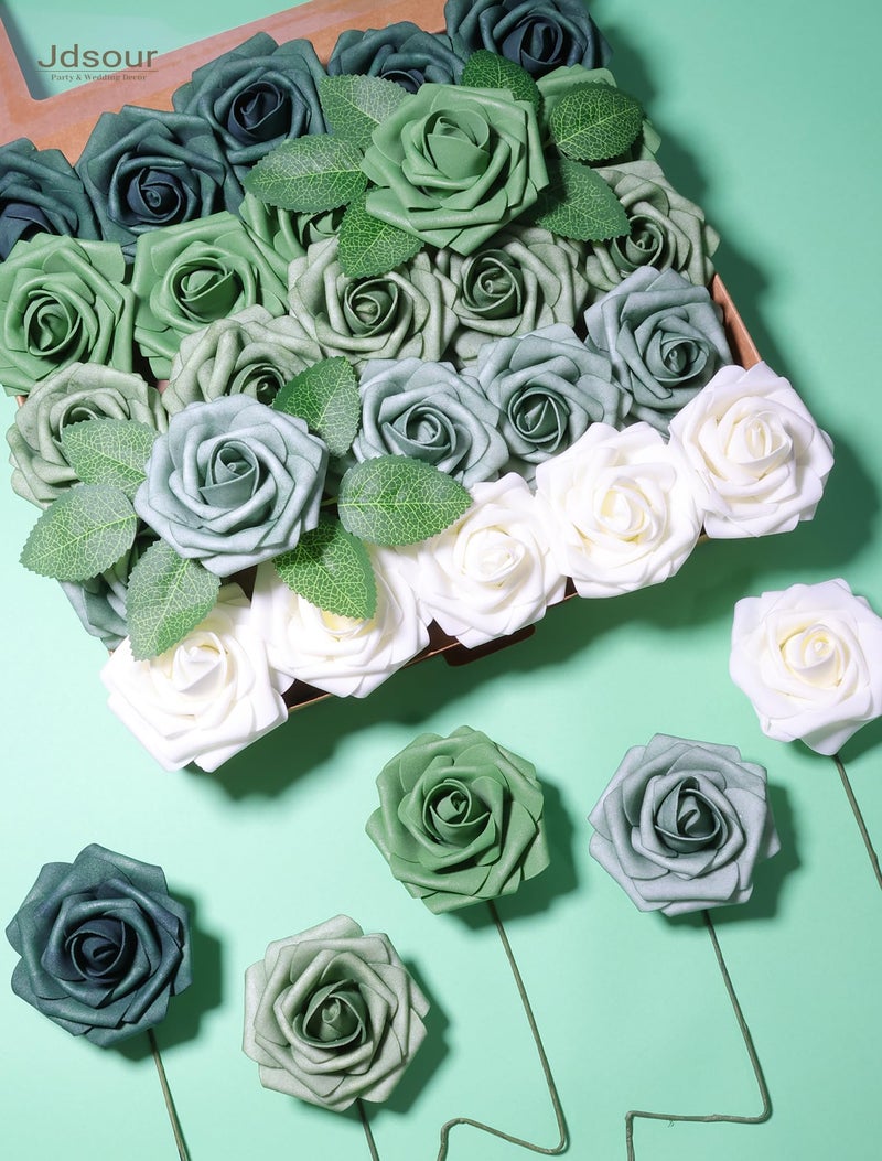 Jdsour 25Pcs Artificial Flower - Image 2