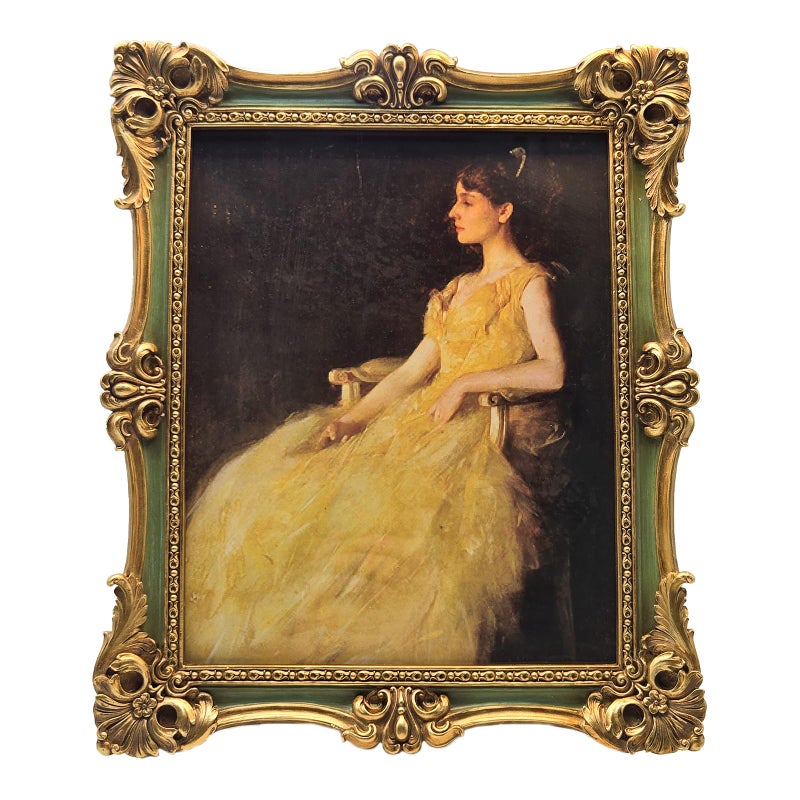 CISOO 8x10 Vintage Picture Frame Antique Ornate Green and Gold Photo Frame  for Table Top and Wall Display  Decorative Floral Design Retro Home Decor  Photo Gallery Art - Image 1