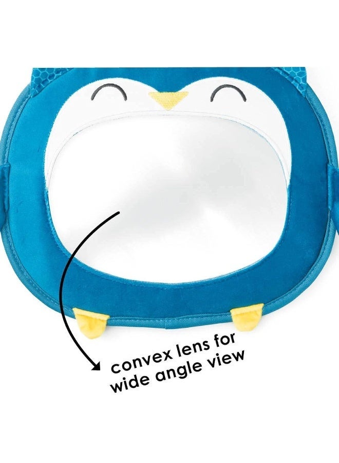 Diono Easy View Owl Character Baby Car Mirror, Safety Car Seat Mirror for Rear Facing Infant, Fully Adjustable, Wide Crystal Clear View, Shatterproof, Crash Tested - Image 2