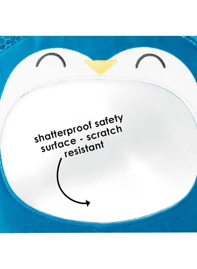 Diono Easy View Owl Character Baby Car Mirror, Safety Car Seat Mirror for Rear Facing Infant, Fully Adjustable, Wide Crystal Clear View, Shatterproof, Crash Tested - Image 3