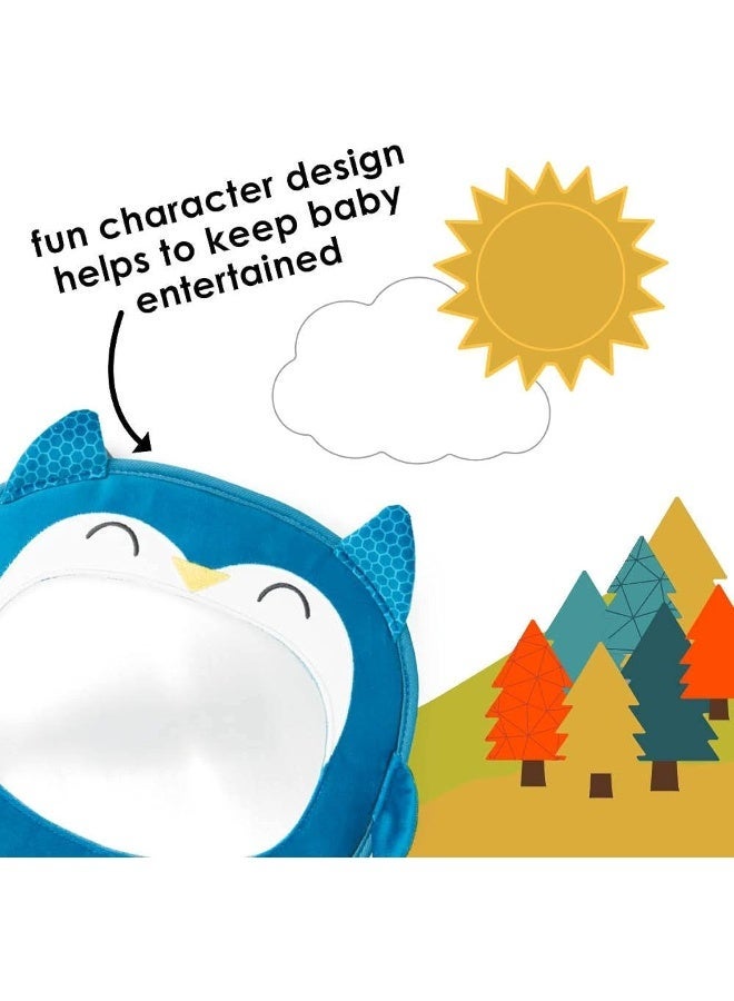 Diono Easy View Owl Character Baby Car Mirror, Safety Car Seat Mirror for Rear Facing Infant, Fully Adjustable, Wide Crystal Clear View, Shatterproof, Crash Tested - Image 4