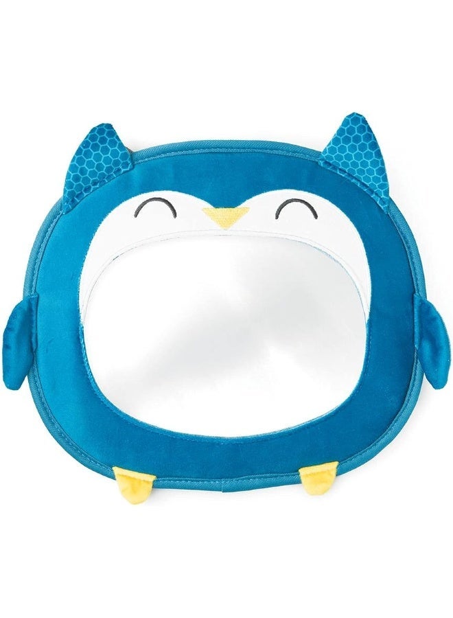 Diono Easy View Owl Character Baby Car Mirror, Safety Car Seat Mirror for Rear Facing Infant, Fully Adjustable, Wide Crystal Clear View, Shatterproof, Crash Tested - Image 1
