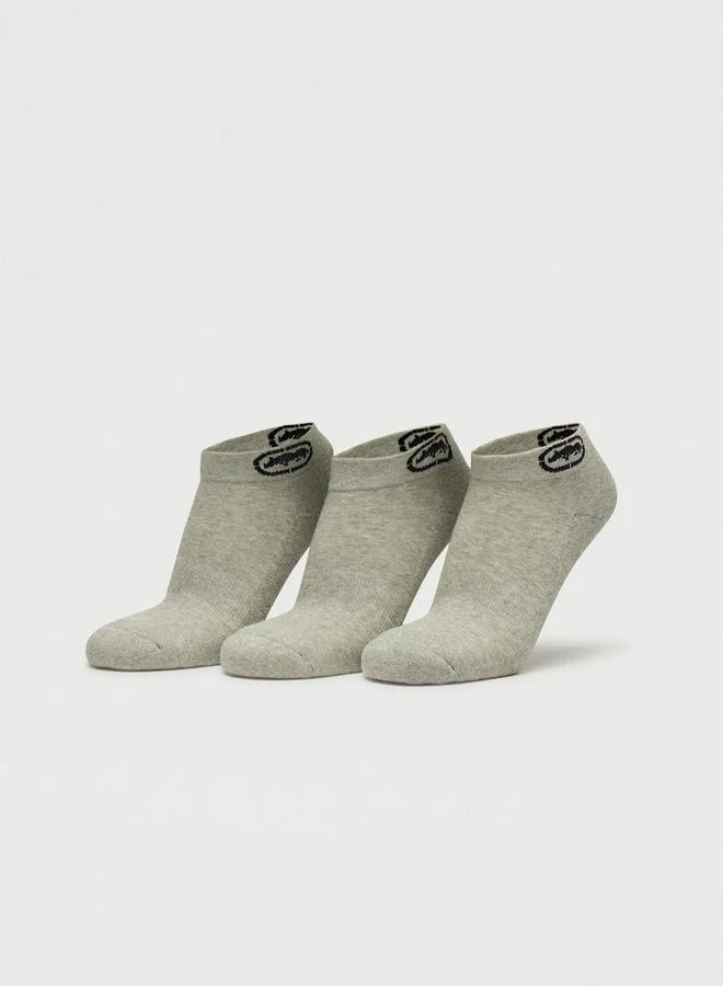 Set of 3 - Ecko Unltd Logo Print Ankle Length Socks