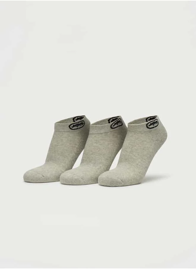 Ecko Unltd. Set of 3 - Ecko Unltd Logo Print Ankle Length Socks