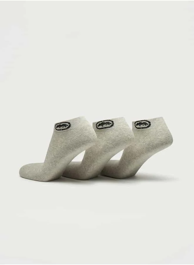 Ecko Unltd. Set of 3 - Ecko Unltd Logo Print Ankle Length Socks