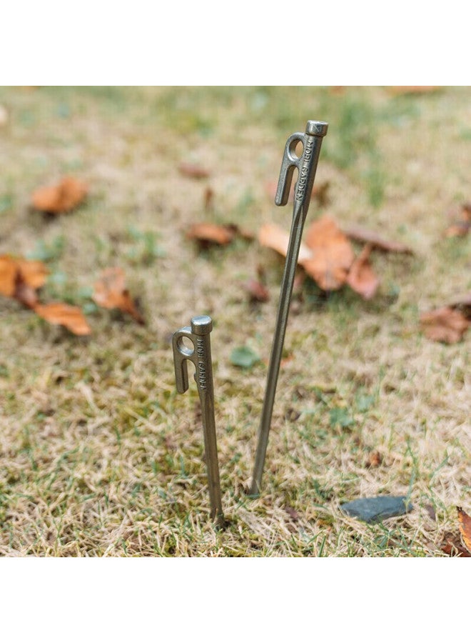 Mobigarden Ground Stake, Outdoor Camping Cross Diamond Stainless Steel Ground Stake Quick-release Hook, Nx20672044, Rock Gray - Image 3