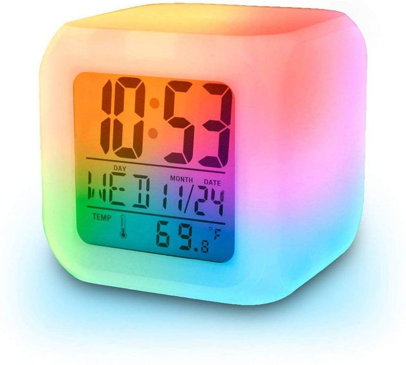 Naivete Magical Led ColorChange Alarm ClockMulti Color 1pc - Image 1