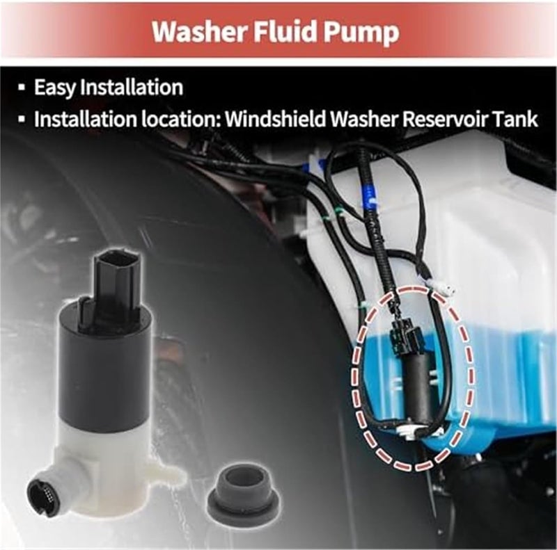 DEMULAX Windshield Washer Pump for Dodge and Chrysler - Image 2