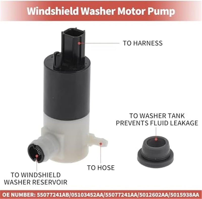 DEMULAX Windshield Washer Pump for Dodge and Chrysler - Image 5
