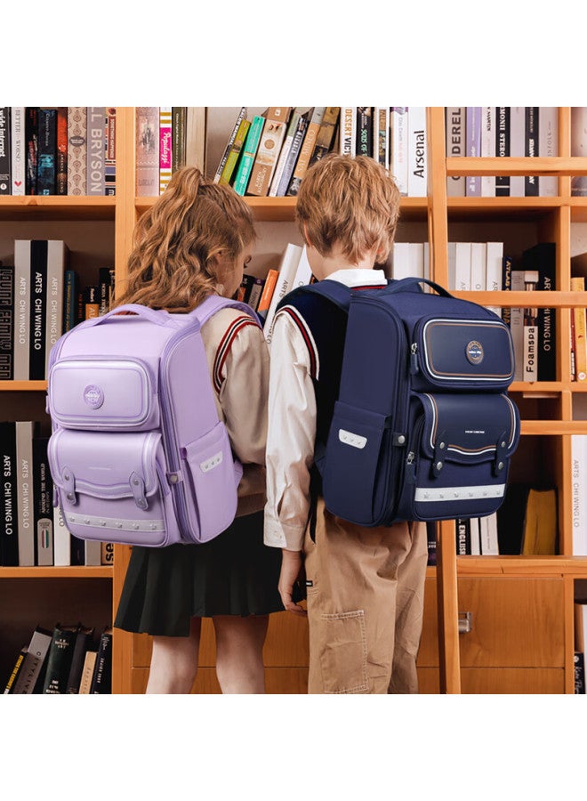 Ninth Castle The Ninth Castle Elementary School Backpack, Spine Protection, Lightweight Children's Backpack, Water-resistant, Large Capacity, For Boys And Girls - Image 4