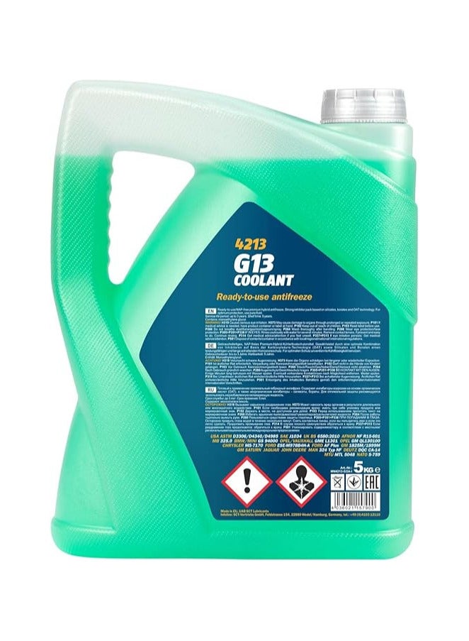مانول G13 سائل تبريد مضاد للتجمد جاهز للاستخدام ، G13 ، HOAT 5 لترات - Image 3