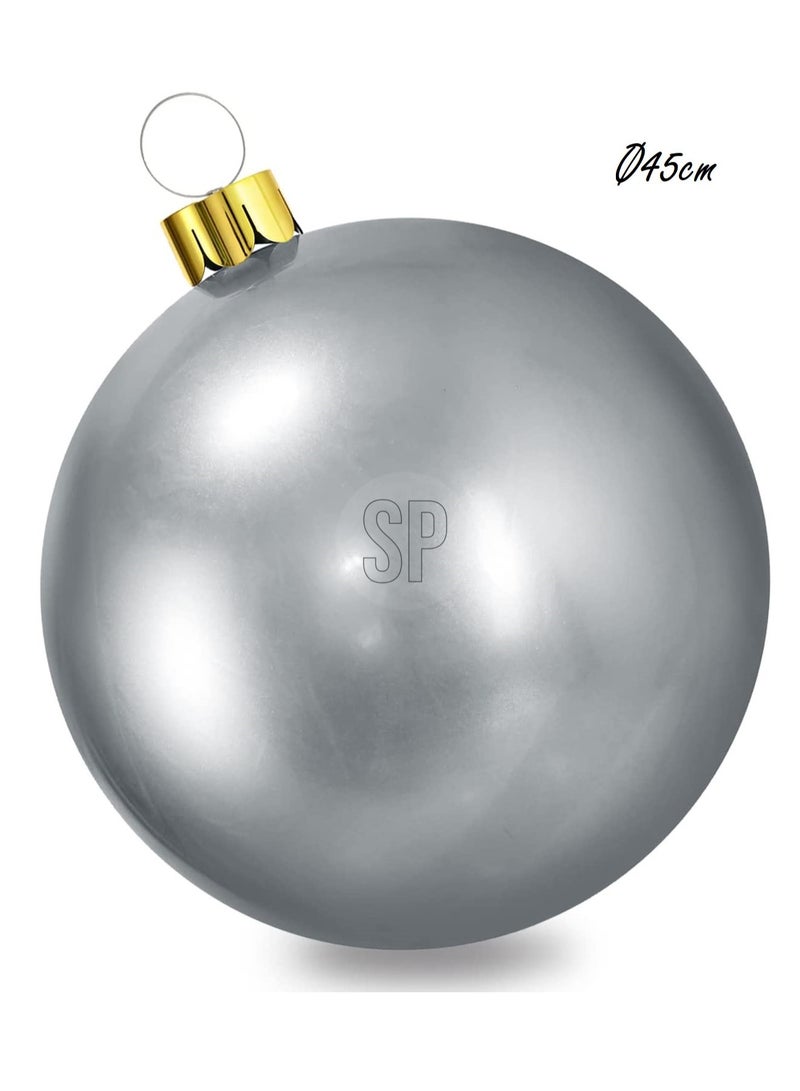 Homesmiths Christmas  Decoration Ball Inflatable Dia 45Cm Silver - Image 3