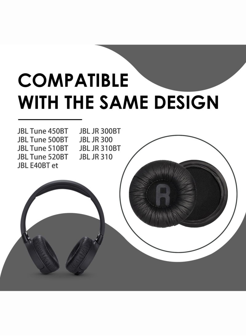 OULIYO Replacement Headphone Pads Wireless Headphones 70mm Headphone Earpad Covers Compatible with JBL Tune 600BT T520BT T510BT T500BT T450, Ear Cushions Round Soft Sponge Replacement Ear Pads(2 Pack)  - Image 5