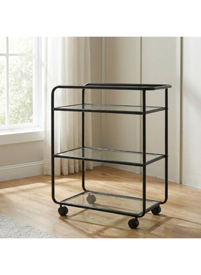 DANUBE HOME Cosimo 3 Tier Serving Trolley - Image 1