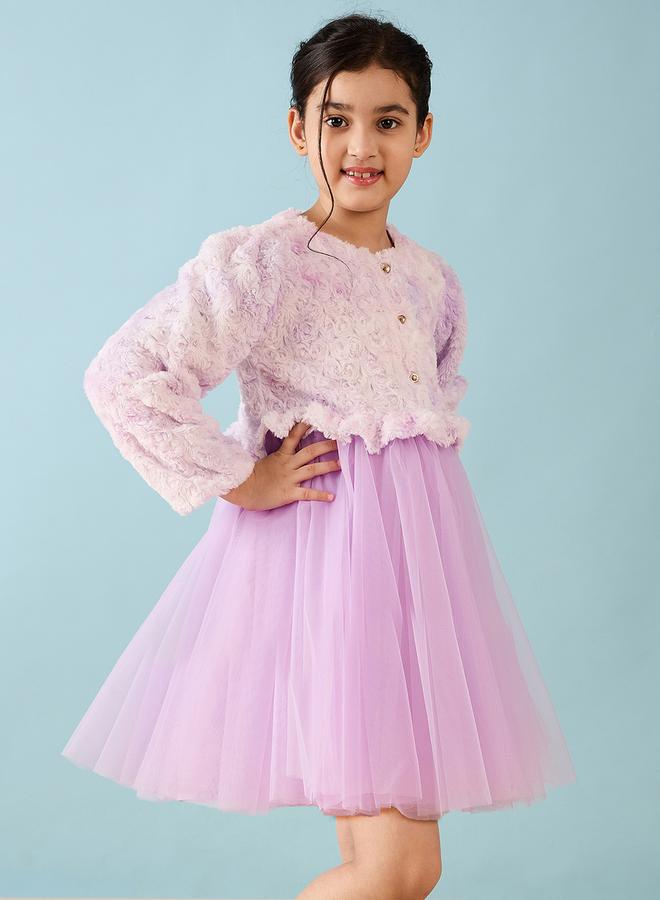 ستايلو بج فستان بتطريز تول - Image 4