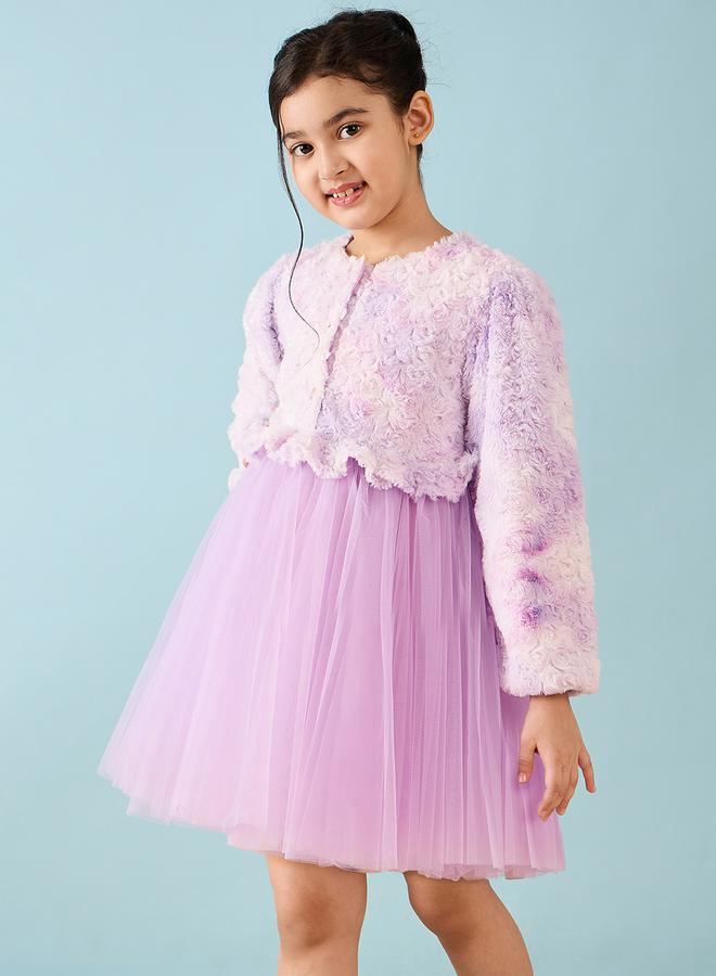 ستايلو بج فستان بتطريز تول - Image 3