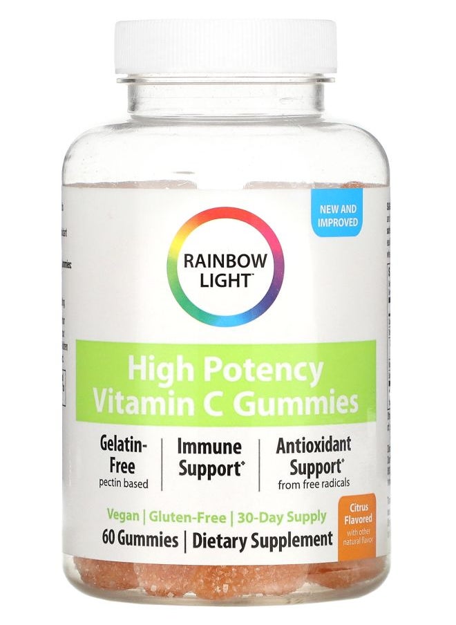 Rainbow Light Vitamin C Gummies Citrus 60 Gummies 