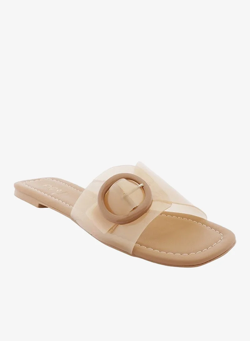 فايور صنادل أنيقة مزينة بإبزيم