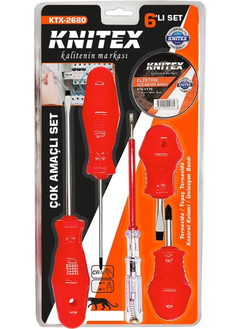 Ktx 2680 Multi-Purpose Screwdriver Set 6 Pcs 46