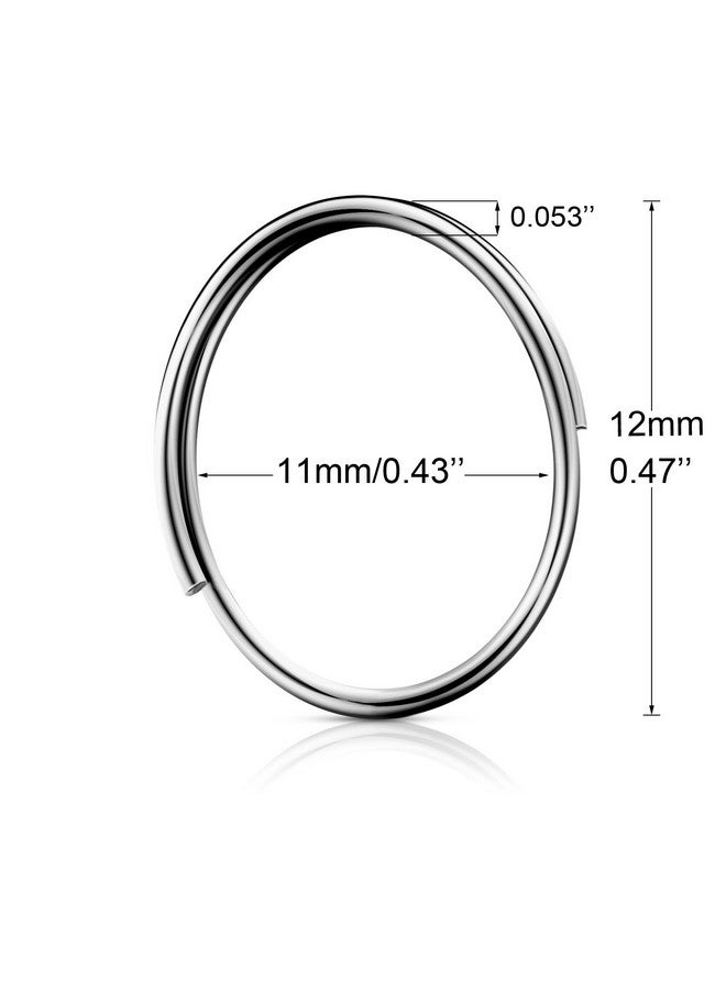 Fushing 100Pcs Stainless Split Rings Crystal Chandeliers Connectors For Chandelier Curtainsuncatchers Crystal Garlandnecklaces Keys Earrings Jewelry Making And Craft Ideas(12Mm) - Image 2