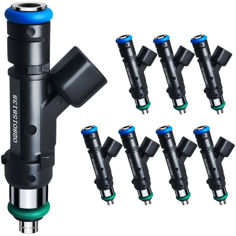 SeyPon Upgraded 54L Fuel Injectors Fit For Ford F150 F250 Super Duty F350 Super Duty For Lincoln Mark LT V8 20072010 OEM 0280158138 62402 7C3Z9F593A 8 Pcs - Image 2