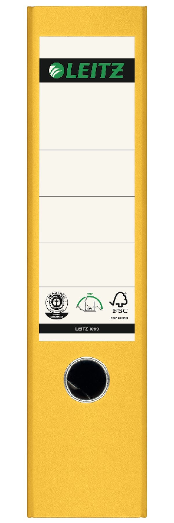 LEITZ ملف ليفر آرتش A4 بزاوية 180° 80 مم أصفر - عبوة من 3 - Image 2