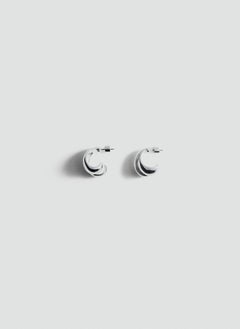 MANGO Intertwined Double Hoop Earrings  - Image 1