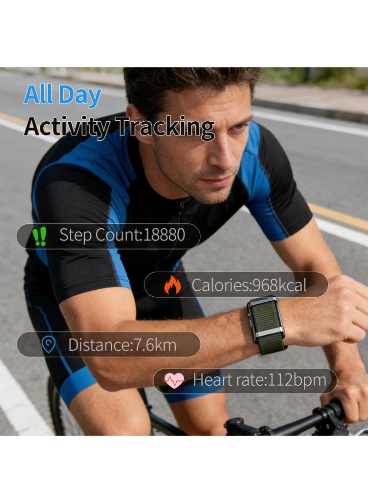 Yesido Smart Bracelet Fitness Tracker Wristband with Heart Rate, Sleep Tracker, Body Temperature & 170+ Sport Modes with 2 Bands Black - Image 4