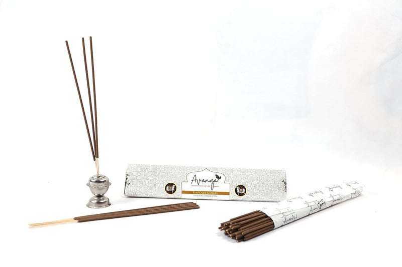 Avanyasha Fragrance of Mother Earth| Cow Dung Kapoor Guggal Incense Stick | 60 Pieces | Pure, Neutral & Chemical Free | 100% Organic - Image 2