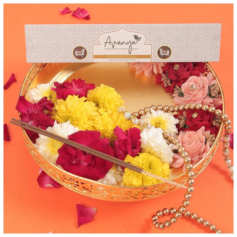 Avanyasha Fragrance of Mother Earth| Cow Dung Kapoor Guggal Incense Stick | 60 Pieces | Pure, Neutral & Chemical Free | 100% Organic - Image 3