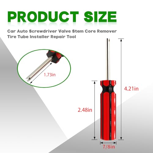 Yunnergo 10Pcs Car Auto Screwdriver Valve Stem Core Remover Tire Tube Installer Repair Tool 6523339 - Image 4