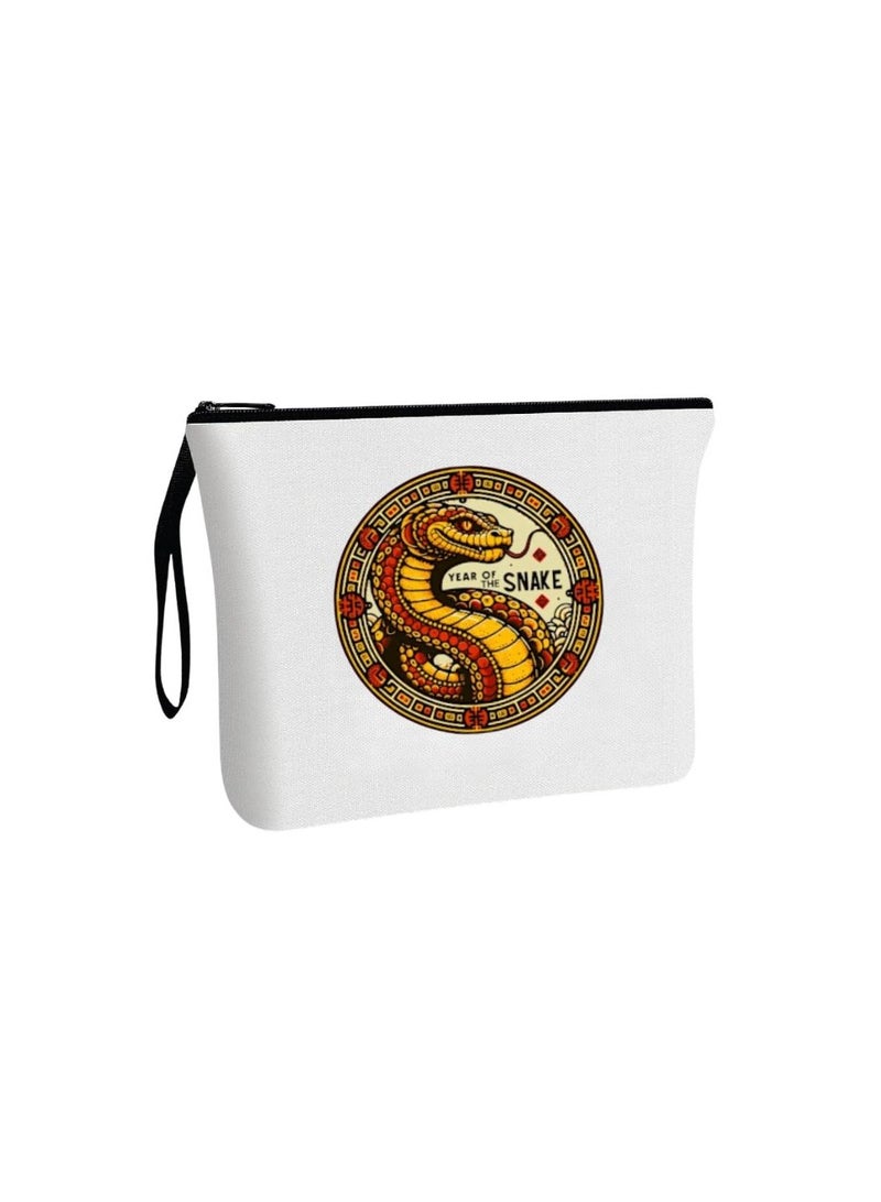 حقيبة مستحضرات التجميل الصينية - منظم مكياج قابل لإعادة الاستخدام صديق للبيئة - مثالي للسفر والاستخدام اليومي والناجين - حقيبة مكياج مثالية بتصميم مطبوع حقيبة مستحضرات تجميل للنساء - Image 1