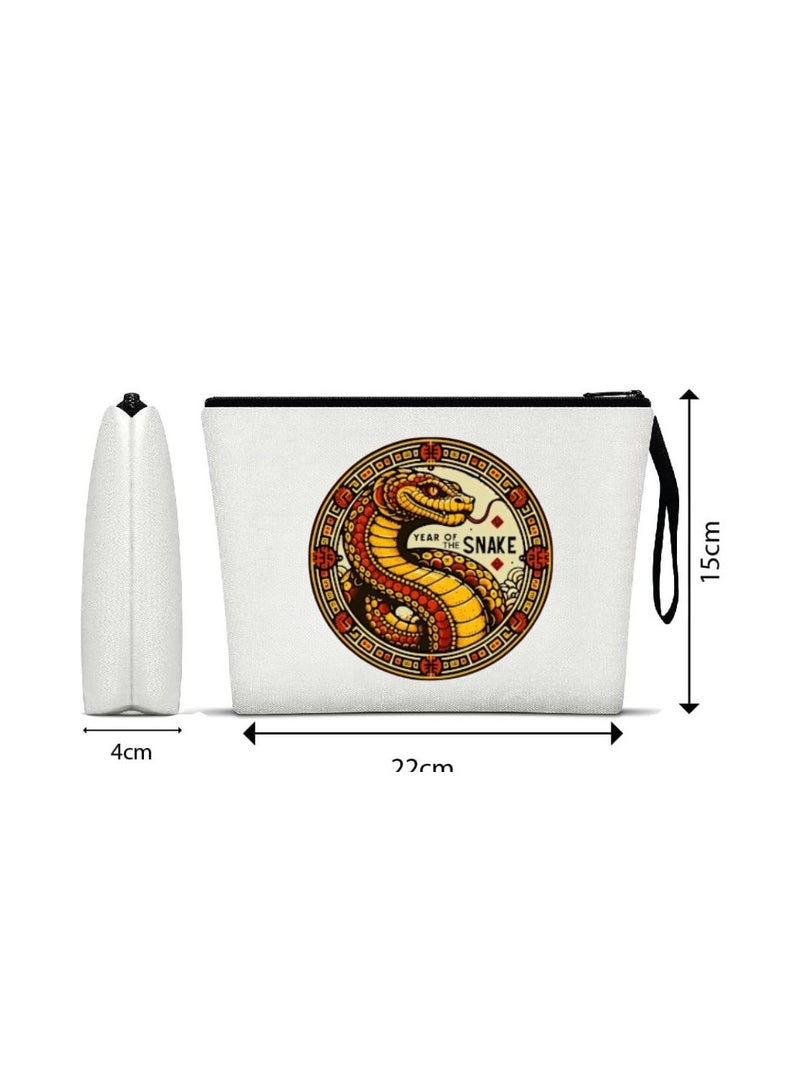 حقيبة مستحضرات التجميل الصينية - منظم مكياج قابل لإعادة الاستخدام صديق للبيئة - مثالي للسفر والاستخدام اليومي والناجين - حقيبة مكياج مثالية بتصميم مطبوع حقيبة مستحضرات تجميل للنساء - Image 2