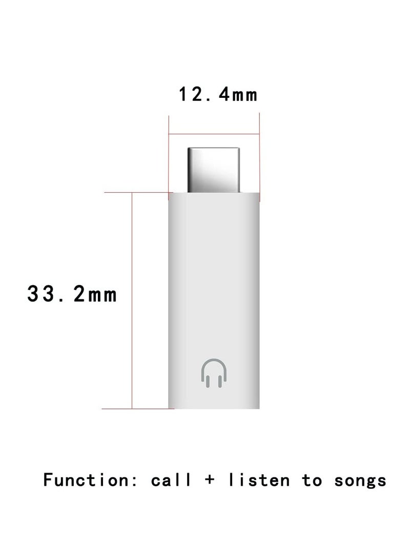 KASTWAVE USB C to 3.5mm Audio Headphone Jack Adapter, 2 Pack Type C Aux DAC Earphone Stereo Mic HiFi Right Angle Dongle Compatible with iPad Mini 6 / iPad Pro Air 4 / Samsung S21 Ultra / S20 Tab S7 - Image 3