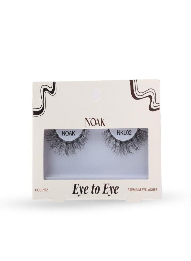 NOAK Eye to Eye 5D False Eyelashes - Lash Crush | Lightweight, Reusable Natural Lashes | Comfortable Wear with Flexible Band | Easy to Apply | Soft Volume Everyday Lash Look - Image 1