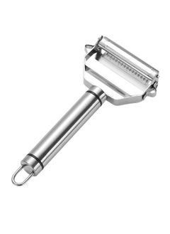 Generic Dual Stainless Steel Vegetable Peeler Silver 17.5x8.3x2.4centimeter  - Image 1