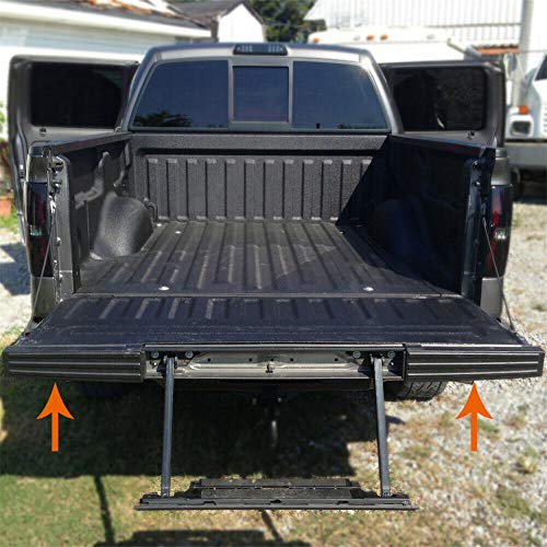 RainMan S Black Flex Step Side Tailgate Molding Covers Right & Left Fit for 2009-2014 F-150 - Image 5