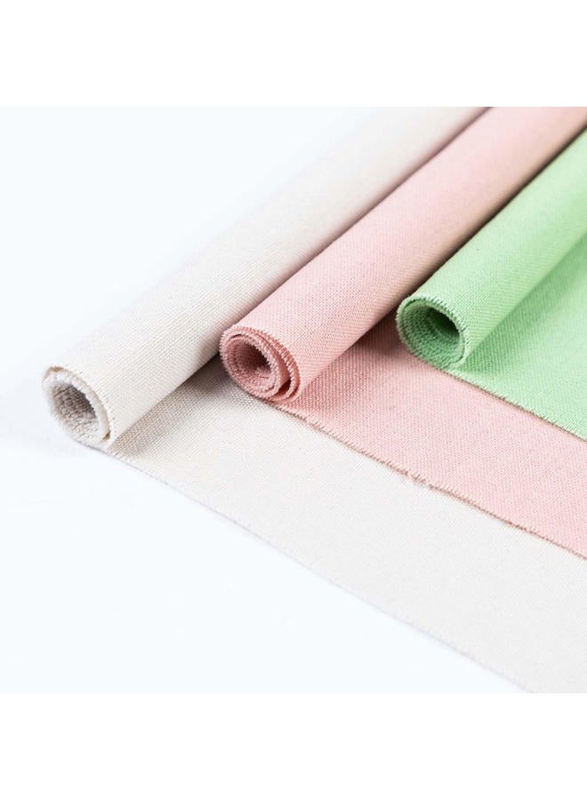 BERYA 6 Pcs Linen Needlework Fabric, Square Embroidery Fabric 9 Colors Stitch Cloth for Garment Crafts and Decoration Embroidery Project - Image 3