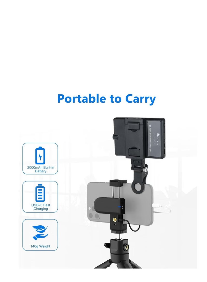 التخطيط إضاءة سيلفي احترافية للهاتف والفيديو - مصباح LED محمول بمشبك (90 لمبة LED) | بطارية 2000 مللي أمبير | درجة حرارة ألوان قابلة للتعديل (2700K-6500K) وسطوع متعدد | مثالي للتصوير الفوتوغرافي، الآيفون، الآيباد، اللاب توب، تيك توك، المكياج، البث المباشر والفلوجات. - Image 3