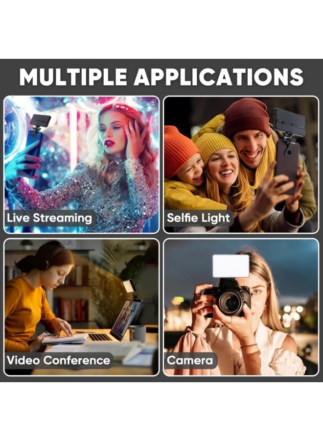 التخطيط إضاءة سيلفي احترافية للهاتف والفيديو - مصباح LED محمول بمشبك (90 لمبة LED) | بطارية 2000 مللي أمبير | درجة حرارة ألوان قابلة للتعديل (2700K-6500K) وسطوع متعدد | مثالي للتصوير الفوتوغرافي، الآيفون، الآيباد، اللاب توب، تيك توك، المكياج، البث المباشر والفلوجات. - Image 5