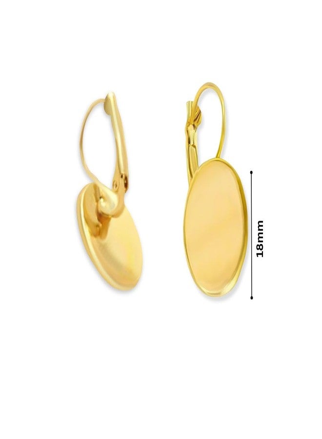 SATRA TRADERS Ear Clip Earring Making Raw Material | Size : 18mm | Qty : 12pcs | Nickle - Image 2
