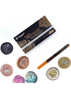 Profisher Sealing Wax Contour Touch Up Paint Pen Metallic 12 Color Options Orange  - Image 1