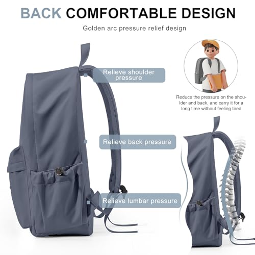 WEPOET Middle School Backpack for Teen Girls,Cute College Backpack for Women,High School Bag,Travel Rucksack Casual Daypack,Bookbag - Image 4