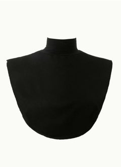 Perfectory PERFECTORY Women's Fake Collar Hijab Extensions Neck Cover, Full Coverage, Jersey Material, Stretchy Fit -Black & White  - Image 1