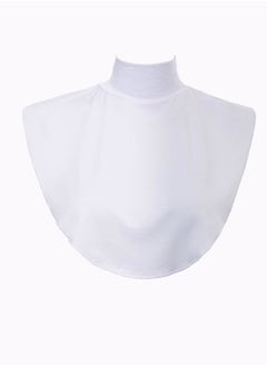 Perfectory PERFECTORY Women's Fake Collar Hijab Extensions Neck Cover, Full Coverage, Jersey Material, Stretchy Fit -Black & White  - Image 2